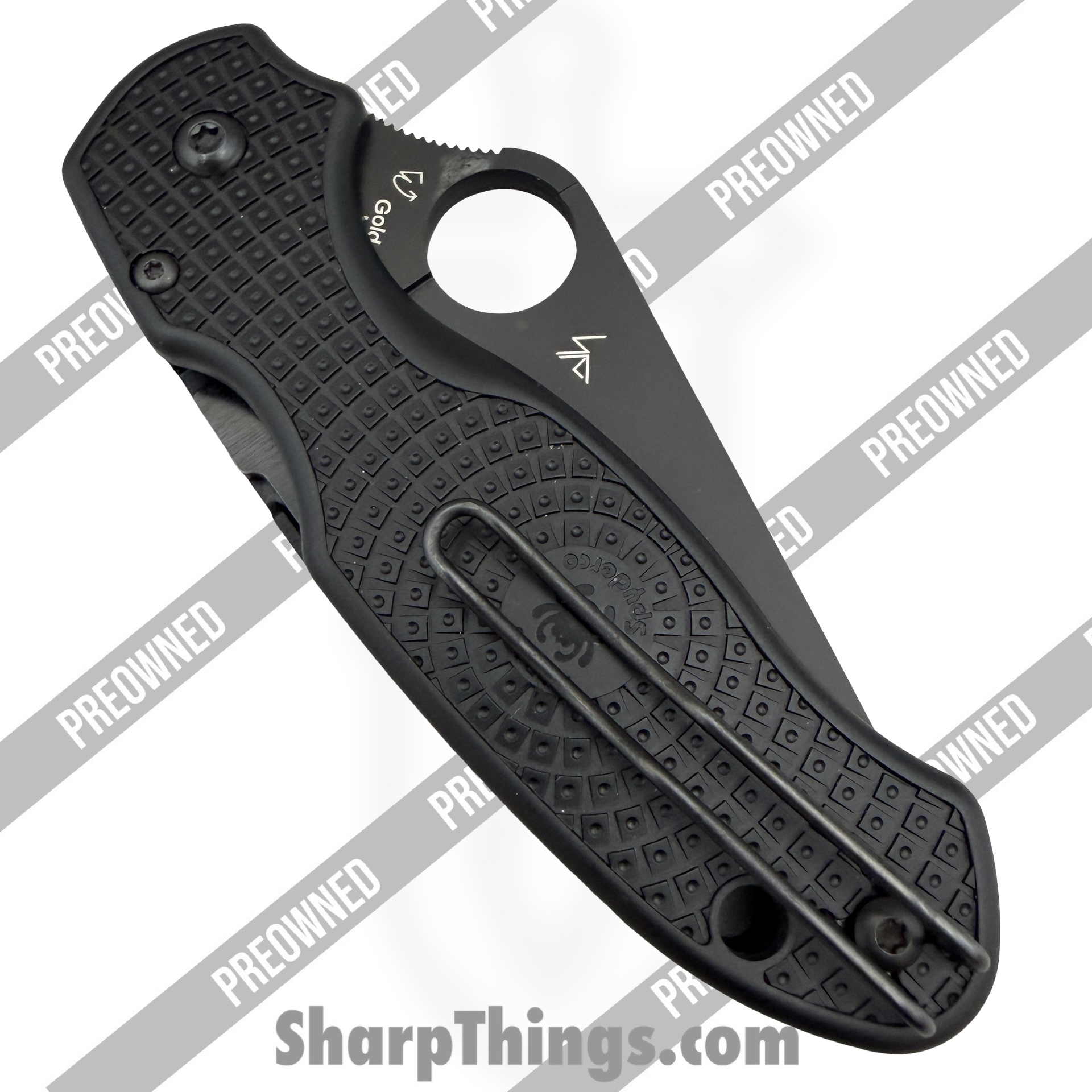 Spyderco - POC223PBBK - Preowned Para 3 Lightweight - Folding Knife - CTS-BD1N Coated Clip Point - Polymer - Black - Image 3