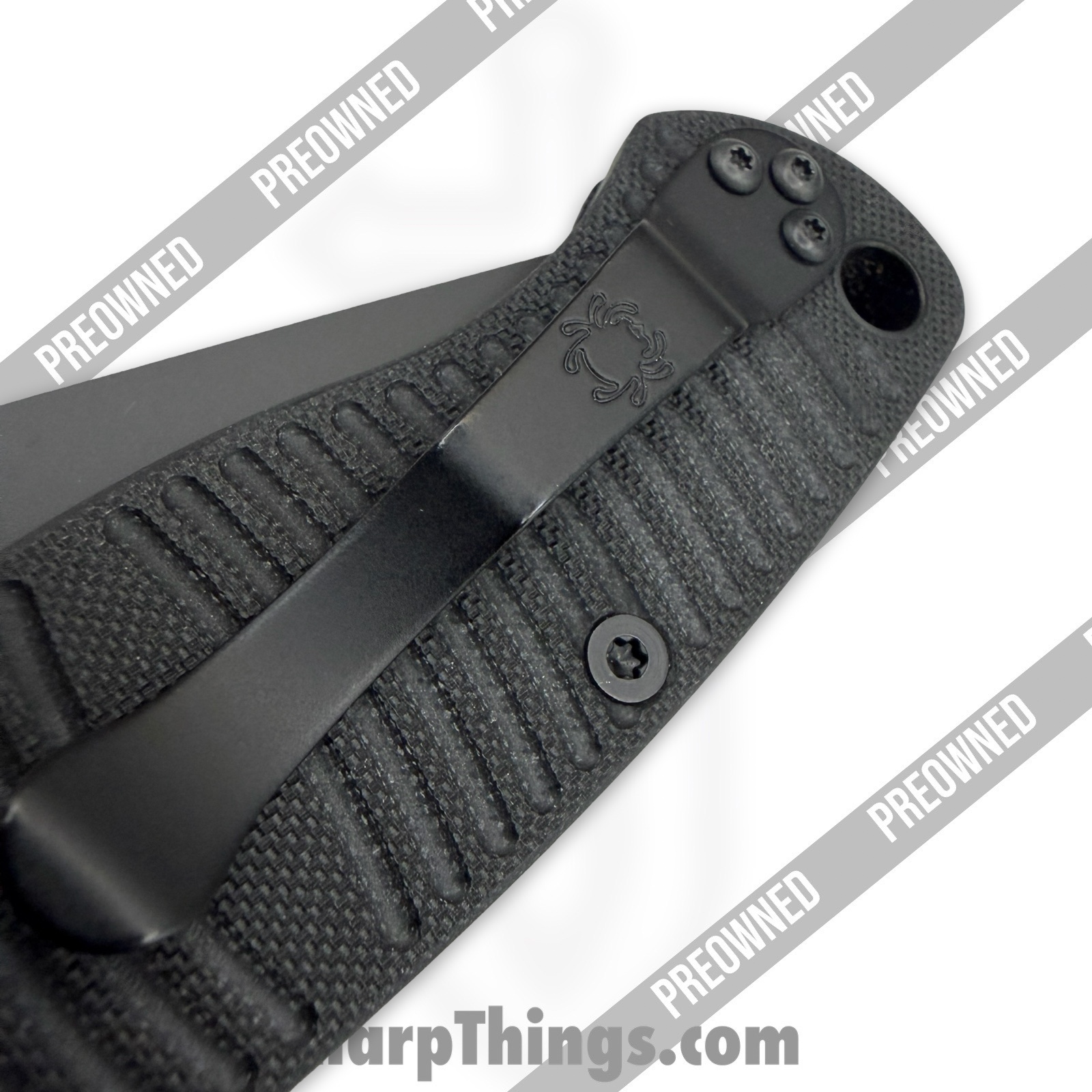 Spyderco - POC81GMCBKP2 - Preowned Paramilitary 2 Salt - Folding Knife - CPM MagnaCut DLC Clip Point - G10 - Black - Image 12