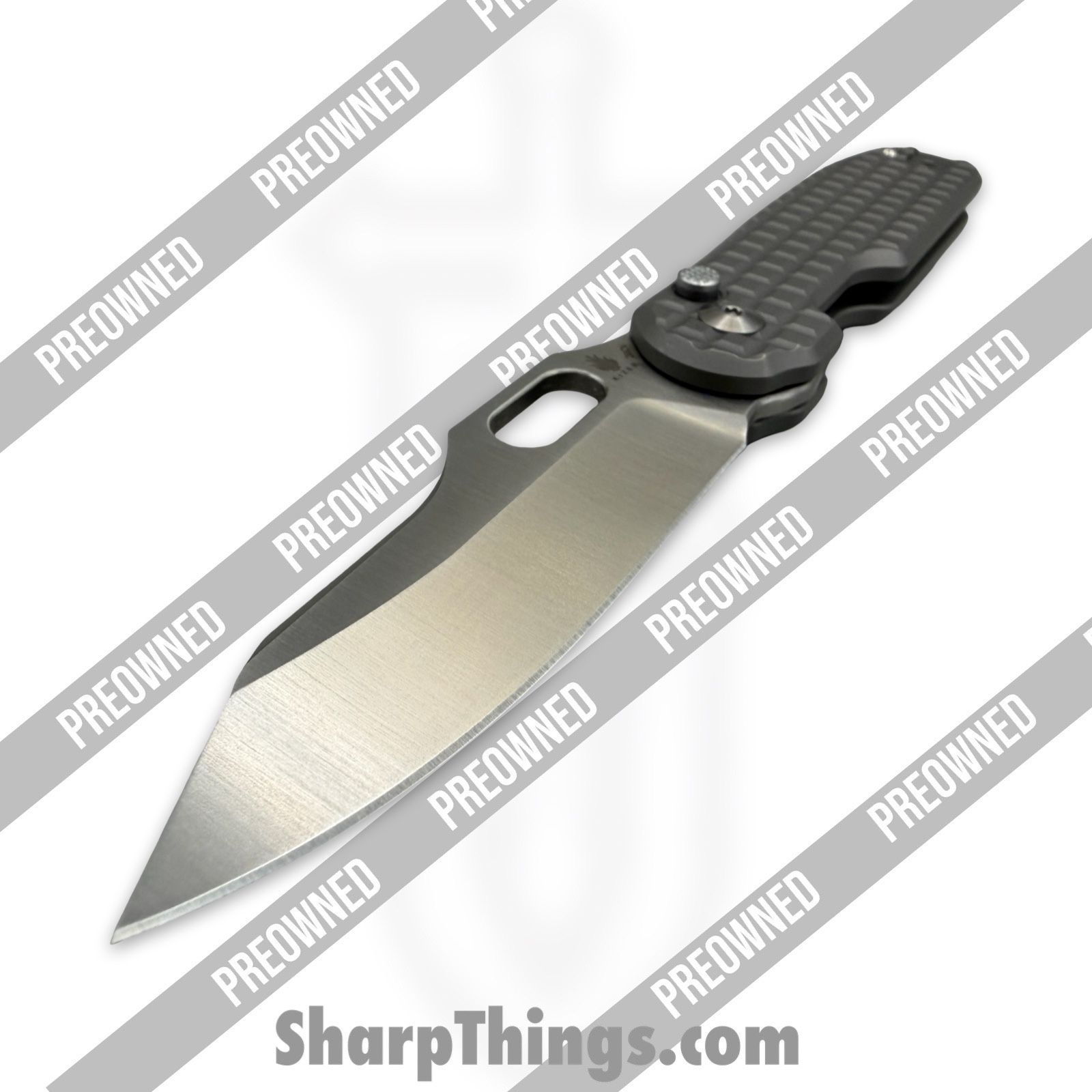 Kizer Cutlery - POKI4562A4 - Preowned Cormorant Ti - Folding Knife - 20CV Satin Clip Point - Titanium - Grey - Image 11