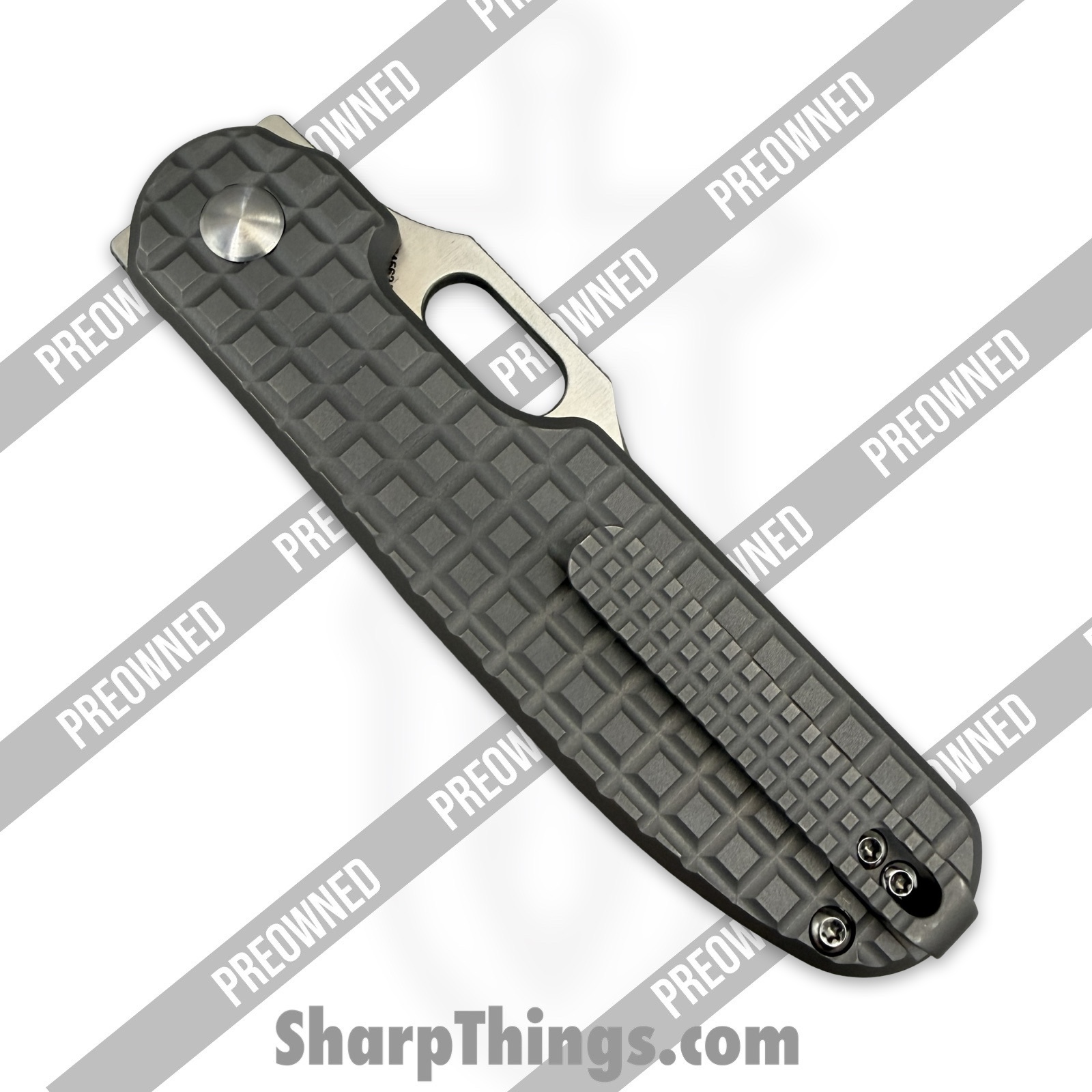 Kizer Cutlery - POKI4562A4 - Preowned Cormorant Ti - Folding Knife - 20CV Satin Clip Point - Titanium - Grey - Image 5