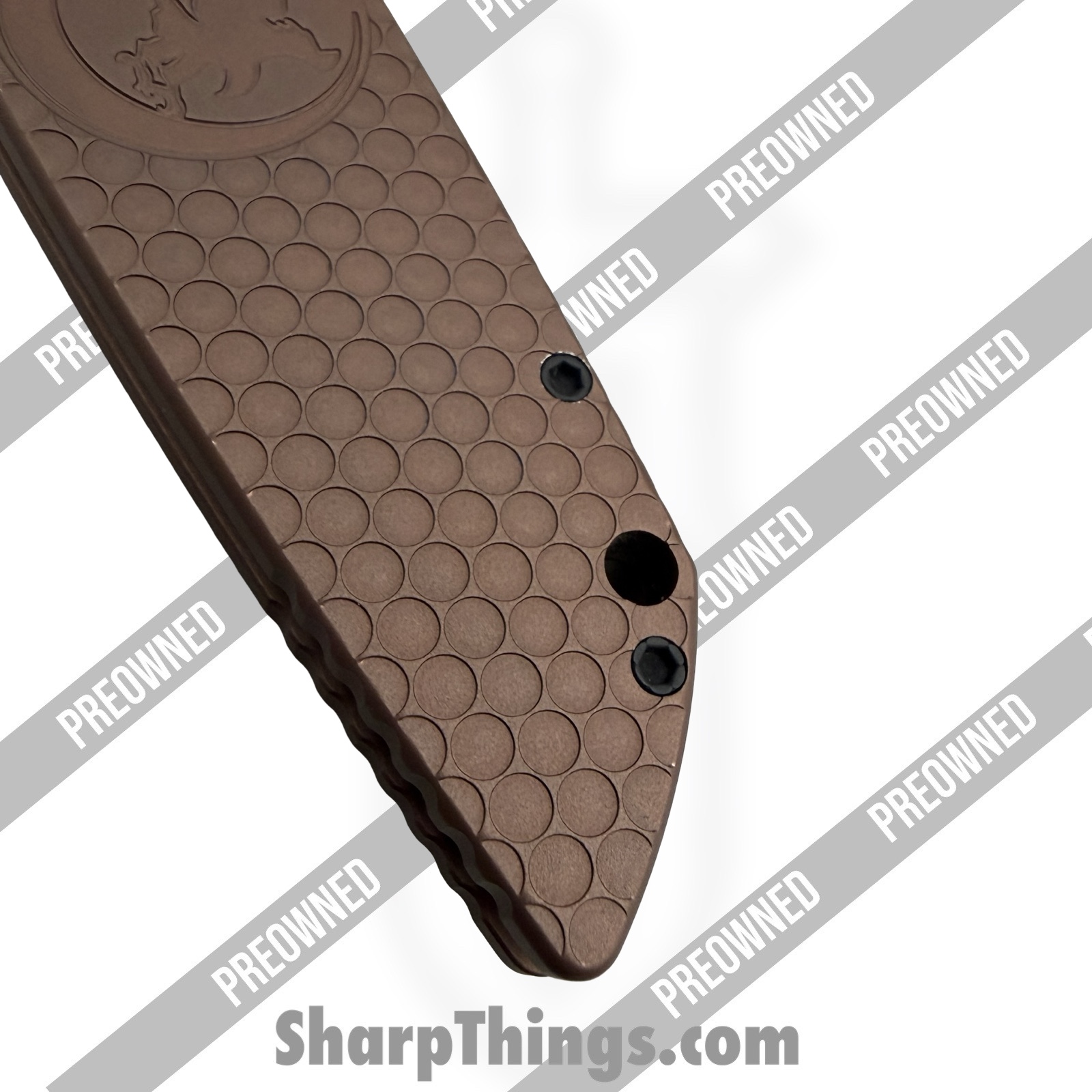 Protech - POTR-3.04 - Preowned TR-3 Sandhawk - Automatic Knife - CPM MagnaCut Bronzed Spear Point - Aluminum - Brown - Image 5