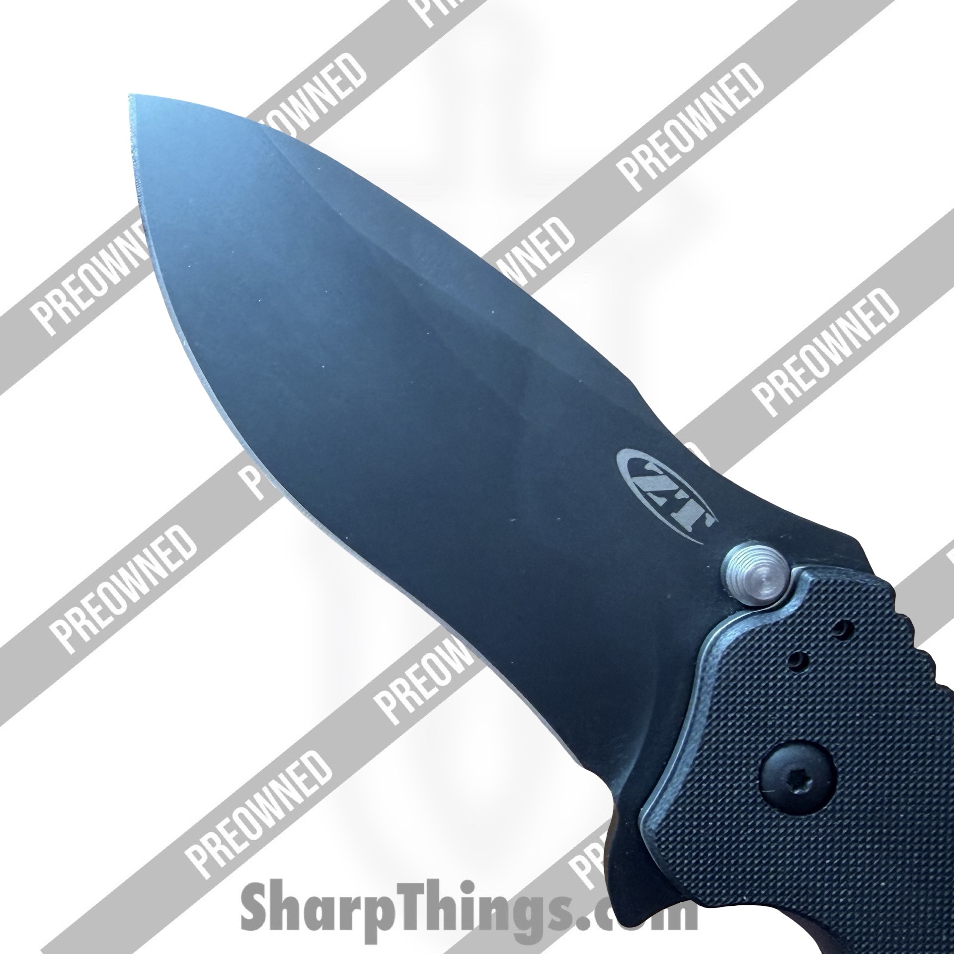 Zero Tolerance - POZT0350 - Preowned 0350 - Folding Knife - S30V DLC Drop Point - G10 - Black - Image 8