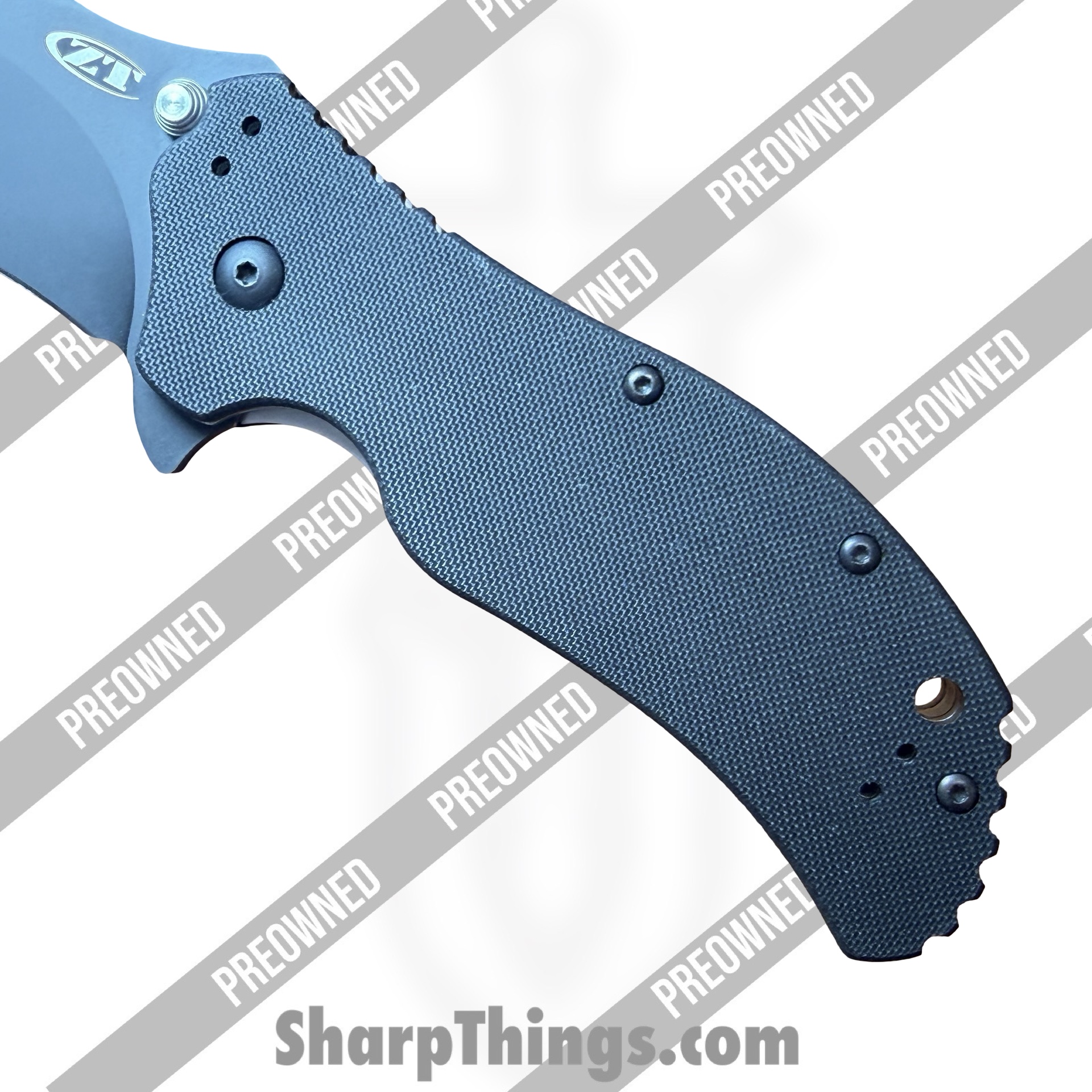 Zero Tolerance - POZT0350 - Preowned 0350 - Folding Knife - S30V DLC Drop Point - G10 - Black - Image 6
