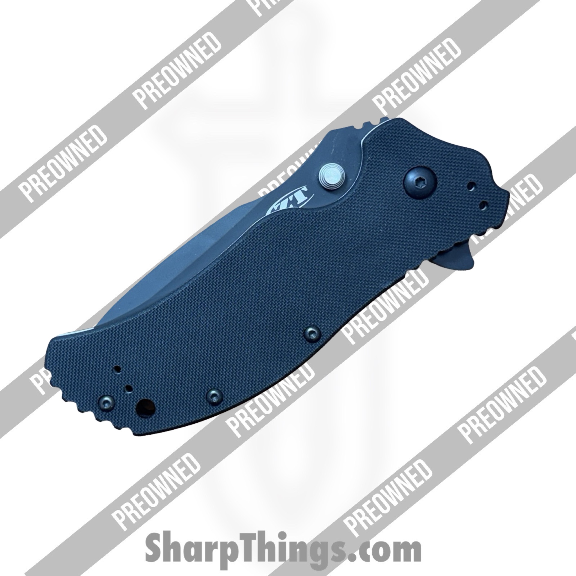 Zero Tolerance - POZT0350 - Preowned 0350 - Folding Knife - S30V DLC Drop Point - G10 - Black - Image 4
