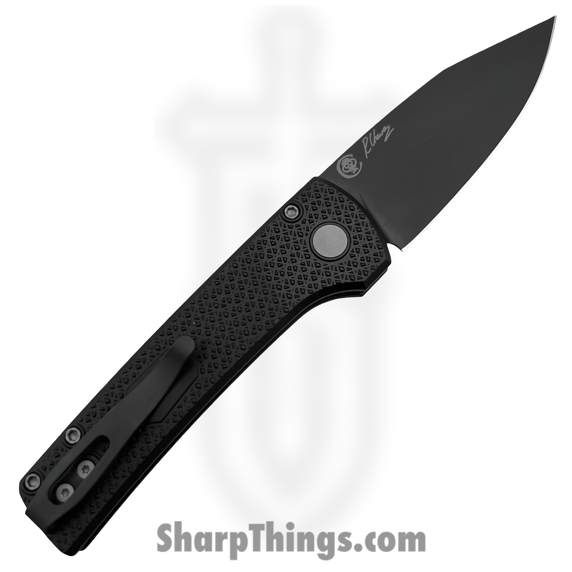 ProTech - RCS1106 - Ramon Chavez Scapegoat - Automatic Knife - CPM MagnaMax Coated Clip Point - Carbide Aluminum - Black - Image 2