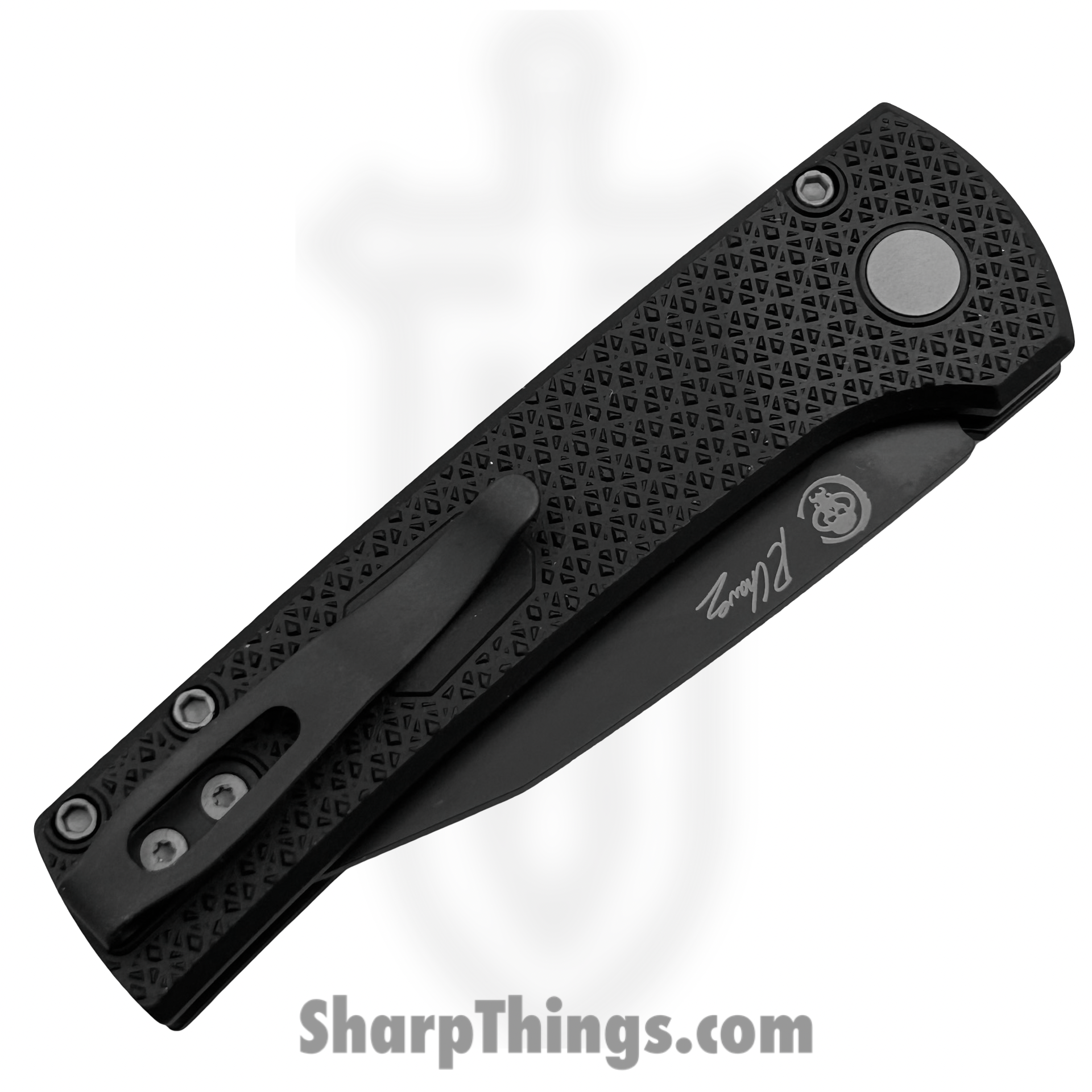 ProTech - RCS1106 - Ramon Chavez Scapegoat - Automatic Knife - CPM MagnaMax Coated Clip Point - Carbide Aluminum - Black - Image 4