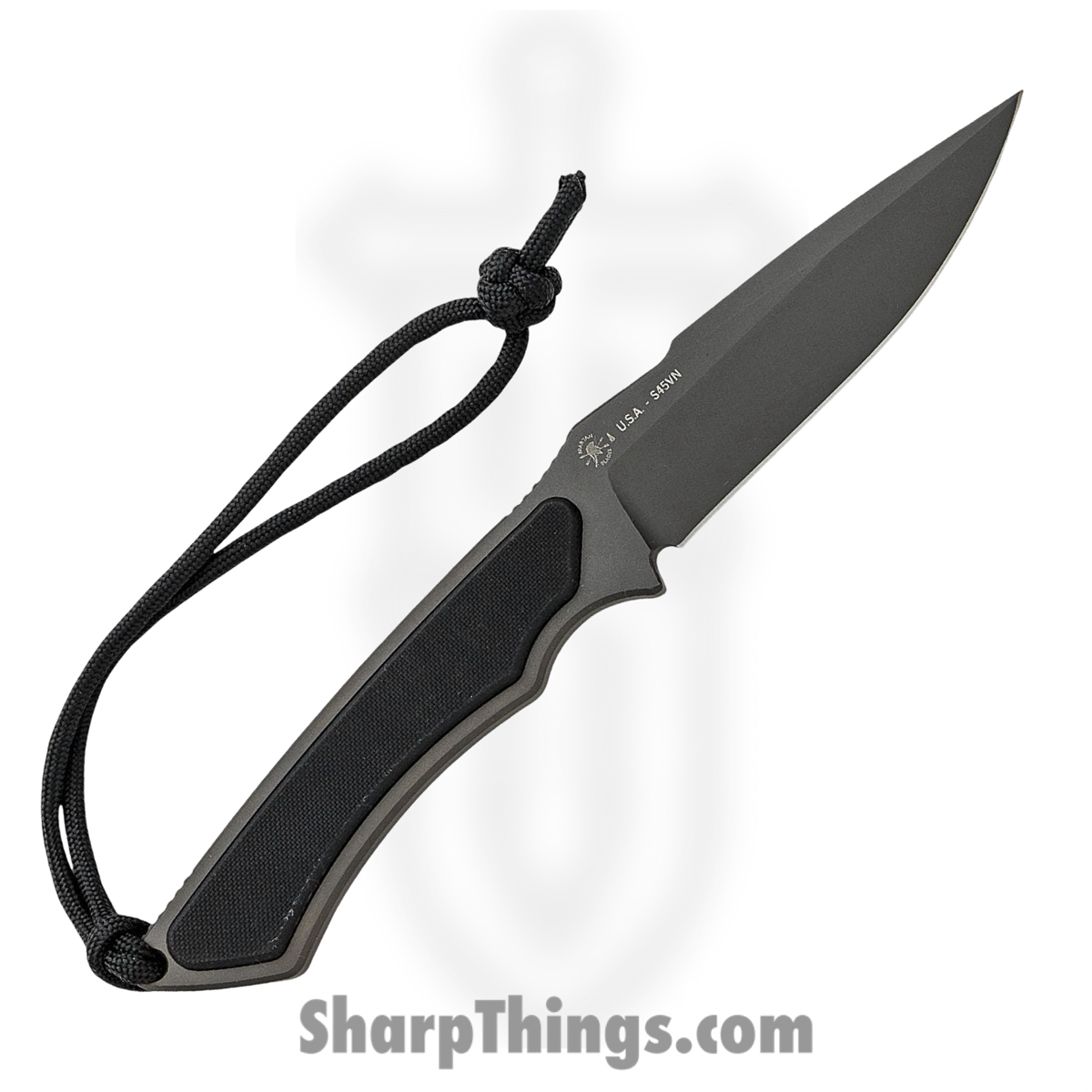 Spartan Blades - SB17BKBKKYBK - Phrike - Fixed Blade Knife - CPM Stainless Coated Swedged Drop Point - G10 - Black - Image 2