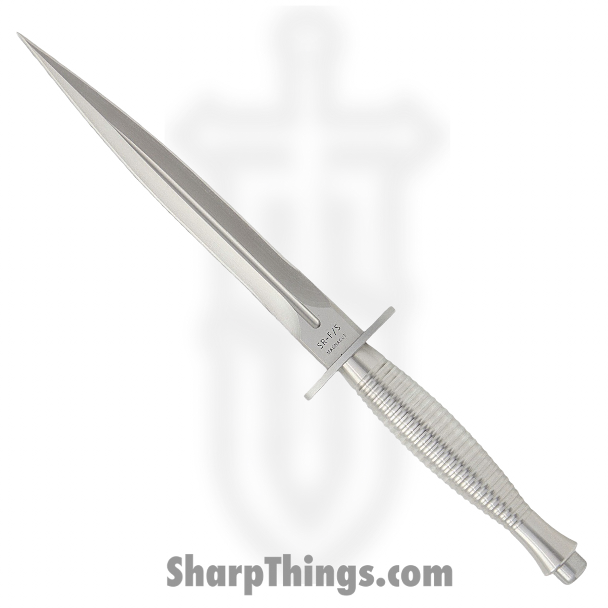Spartan Blades - SB60SSSSKYBK - Spartan Ronin F/S - Fixed Blade Knife - CPM Stainless Satin D/E Dagger - Stainless Steel - Silver