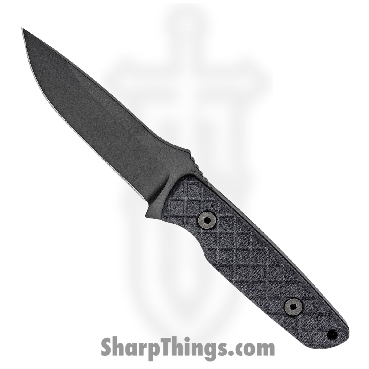 Spartan Blades - SBSL004BKBK - Alala - Fixed Blade Knife - 1095 Cro-Van Coated Drop Point - Canvas Micarta - Black