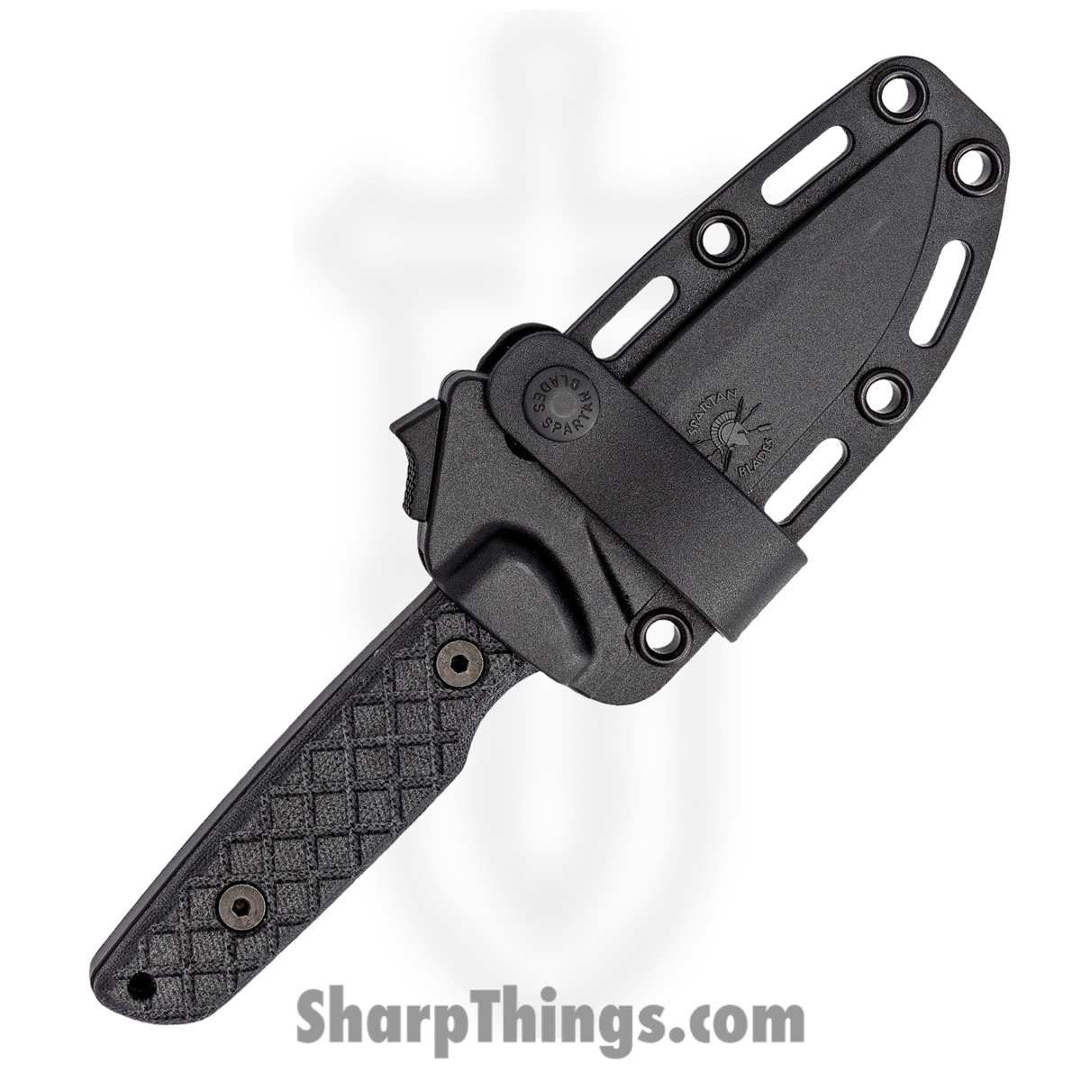 Spartan Blades - SBSL004BKBK - Alala - Fixed Blade Knife - 1095 Cro-Van Coated Drop Point - Canvas Micarta - Black - Image 3
