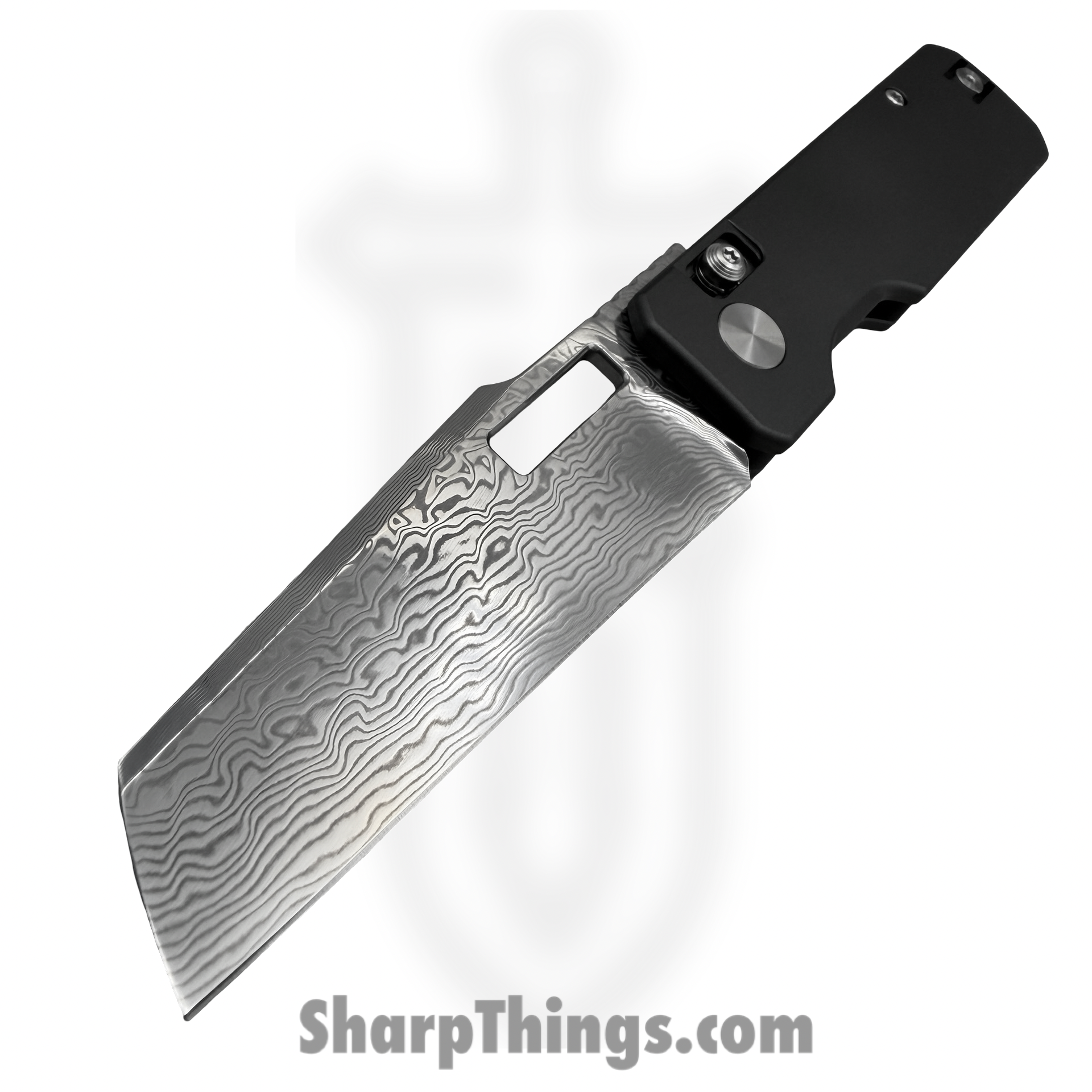 Vero Engineering - VE-AuDMGrty - Aura - Folding Knife - Damascus Talon - Aluminum - Grey - Image 3