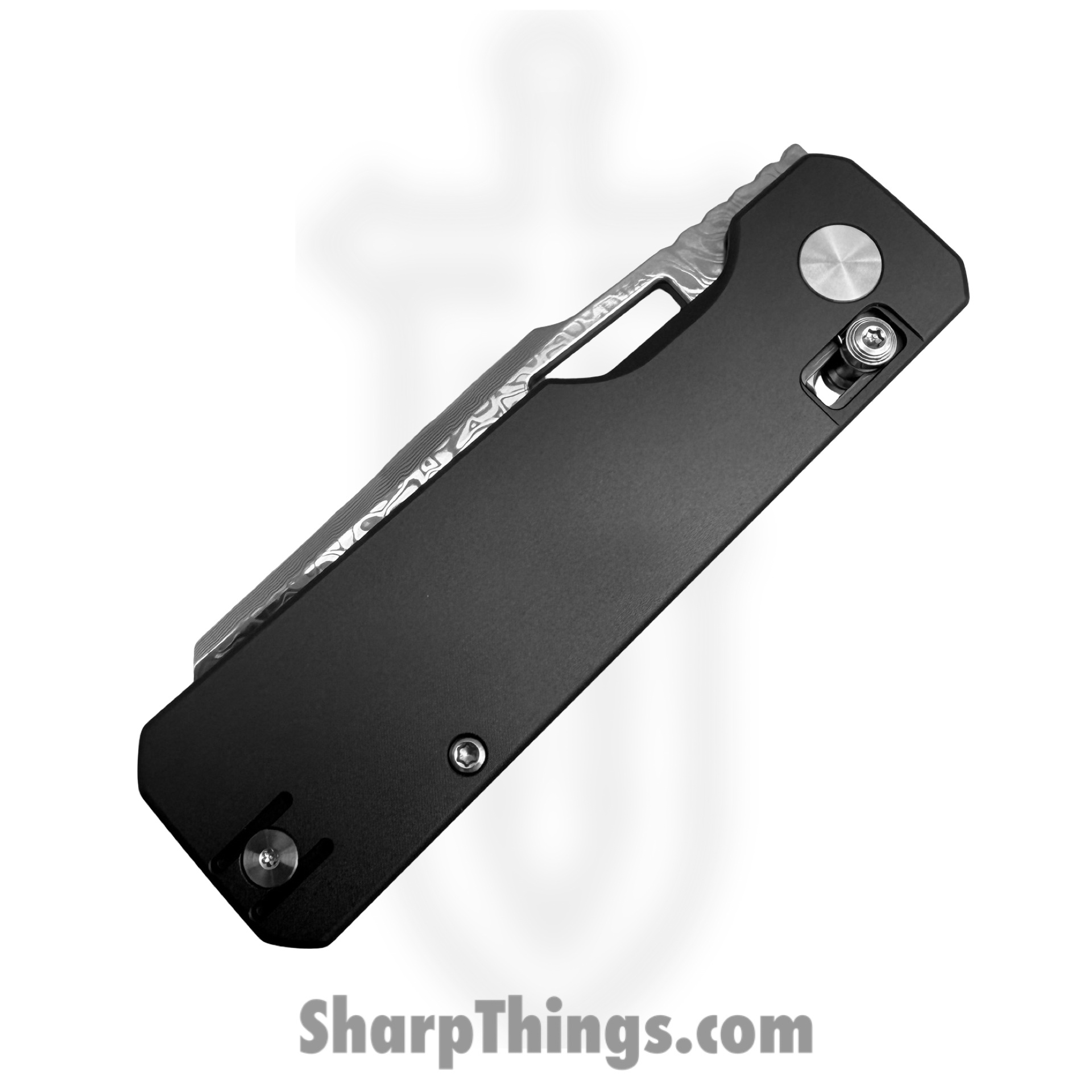 Vero Engineering - VE-AuDMGrty - Aura - Folding Knife - Damascus Talon - Aluminum - Grey - Image 4
