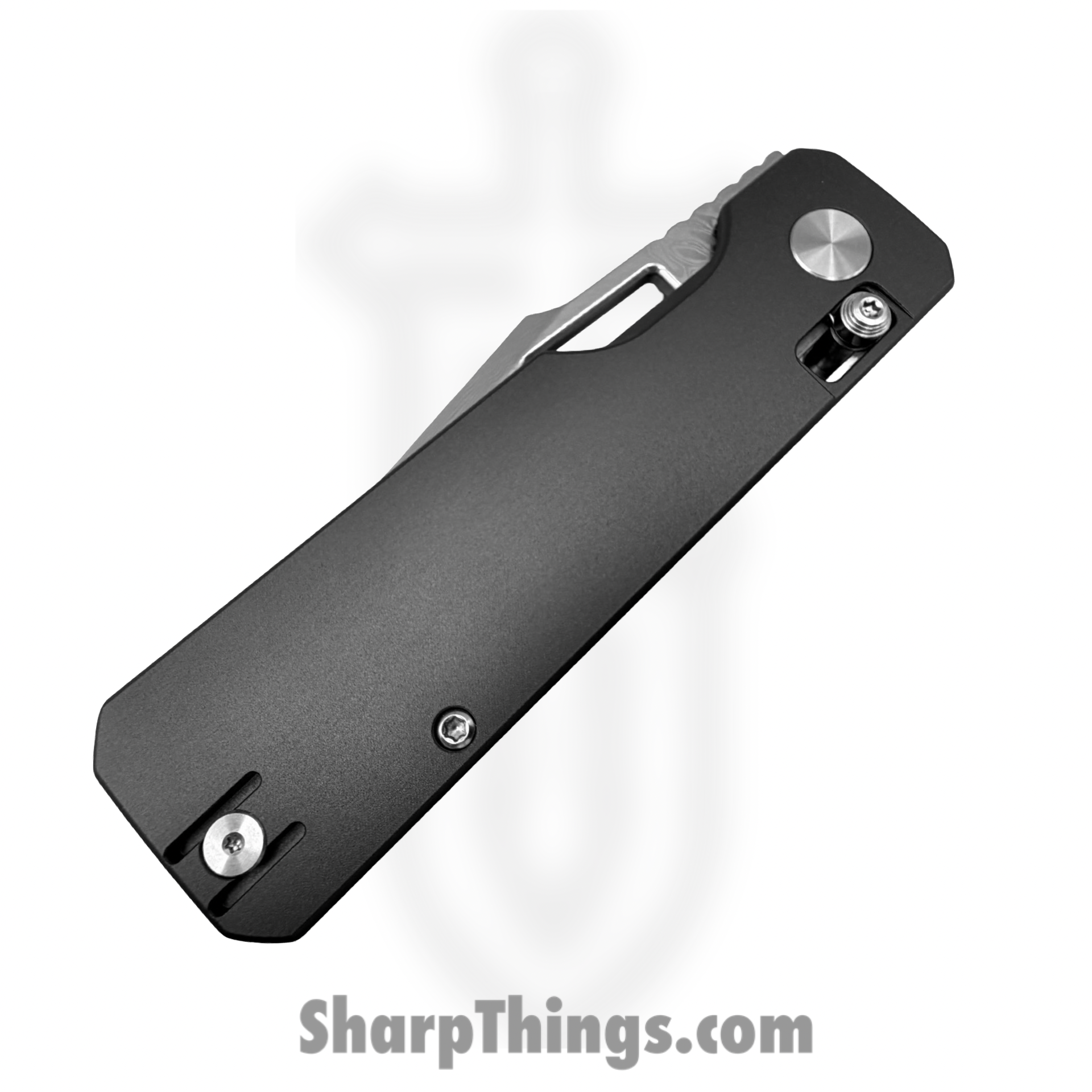Vero Engineering - VE-AuGrDMDP - Aura - Folding Knife - Damascus Drop Point - Aluminum - Grey - Image 4