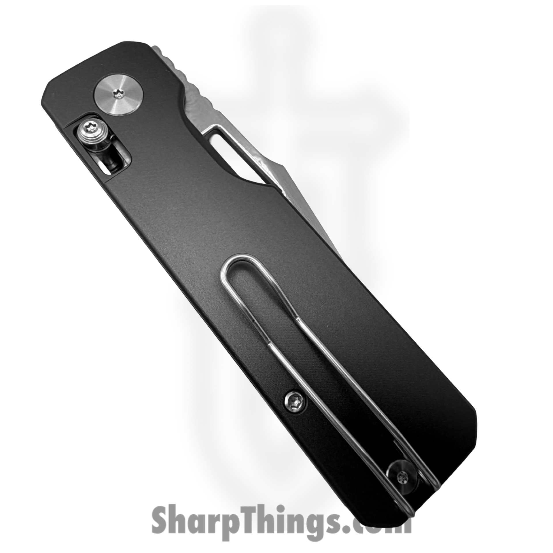 Vero Engineering - VE-AuGrDMDP - Aura - Folding Knife - Damascus Drop Point - Aluminum - Grey - Image 5