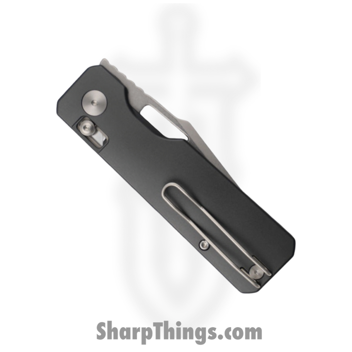 Vero Engineering - VE-AuSWGrDP - Aura - Folding Knife - 14C28N Stonewash Drop Point - Aluminum - Grey - Image 3