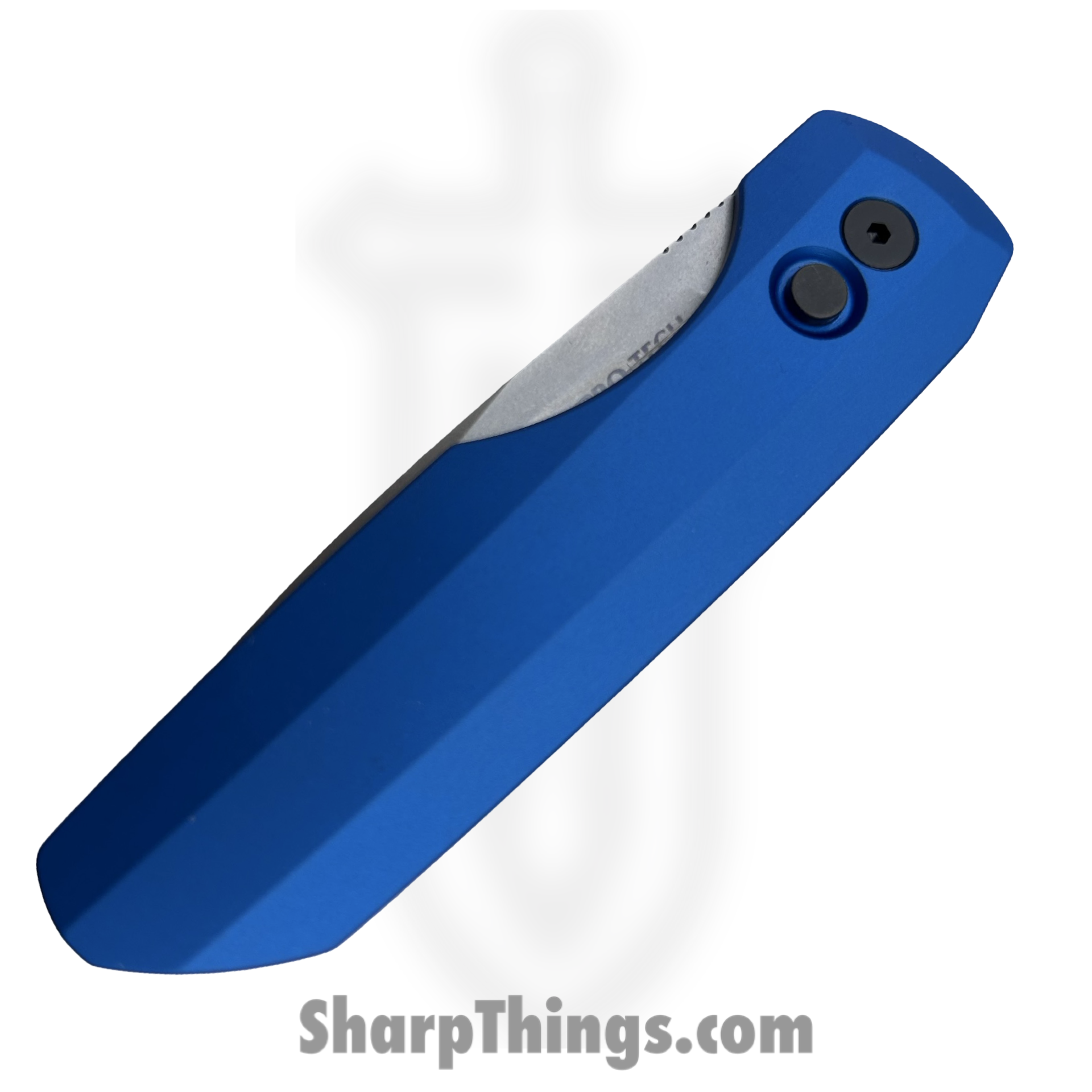 ProTech - VERO2101-Blue MM - Vero Synapse 2 - Automatic Knife - CPM MagnaMax Stonewash Spear Point - Aluminum - Blue - Image 3