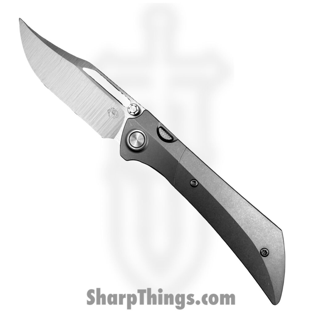 Gecko Customz KW – A4 – Dune – Folding Knife – M390 Stonewash Bowie – Titanium – Gray