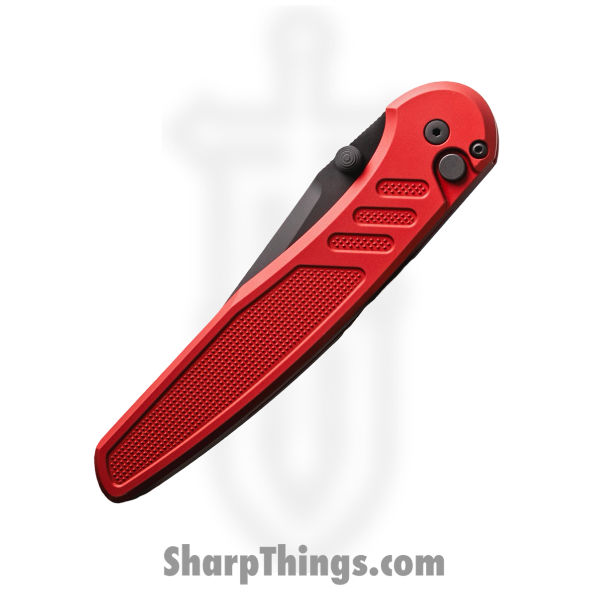 ProTech - PN1103-Red - Avalon - Folding Knife - CPM MagnaCut Coated Drop Point - Knurled Aluminum - Red - Image 3
