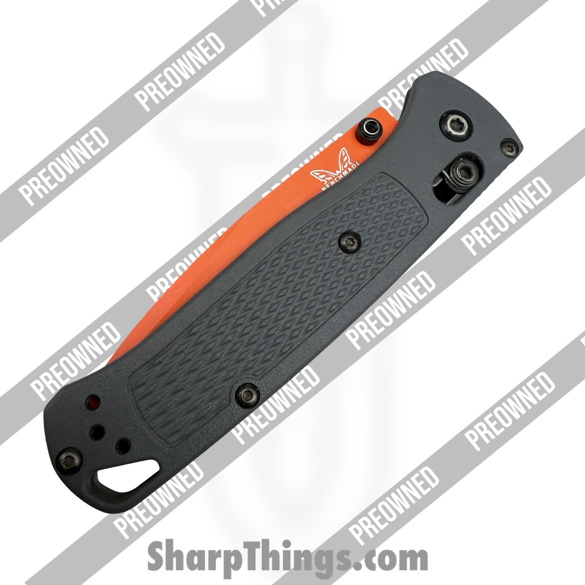 Benchmade - POBB-29 - Preowned Bugout BassPro/Cabelas Excl. 535OR-2103 - Folding Knife - S30V Orange Cerakote Drop Point - Polymer - Grey - Image 3