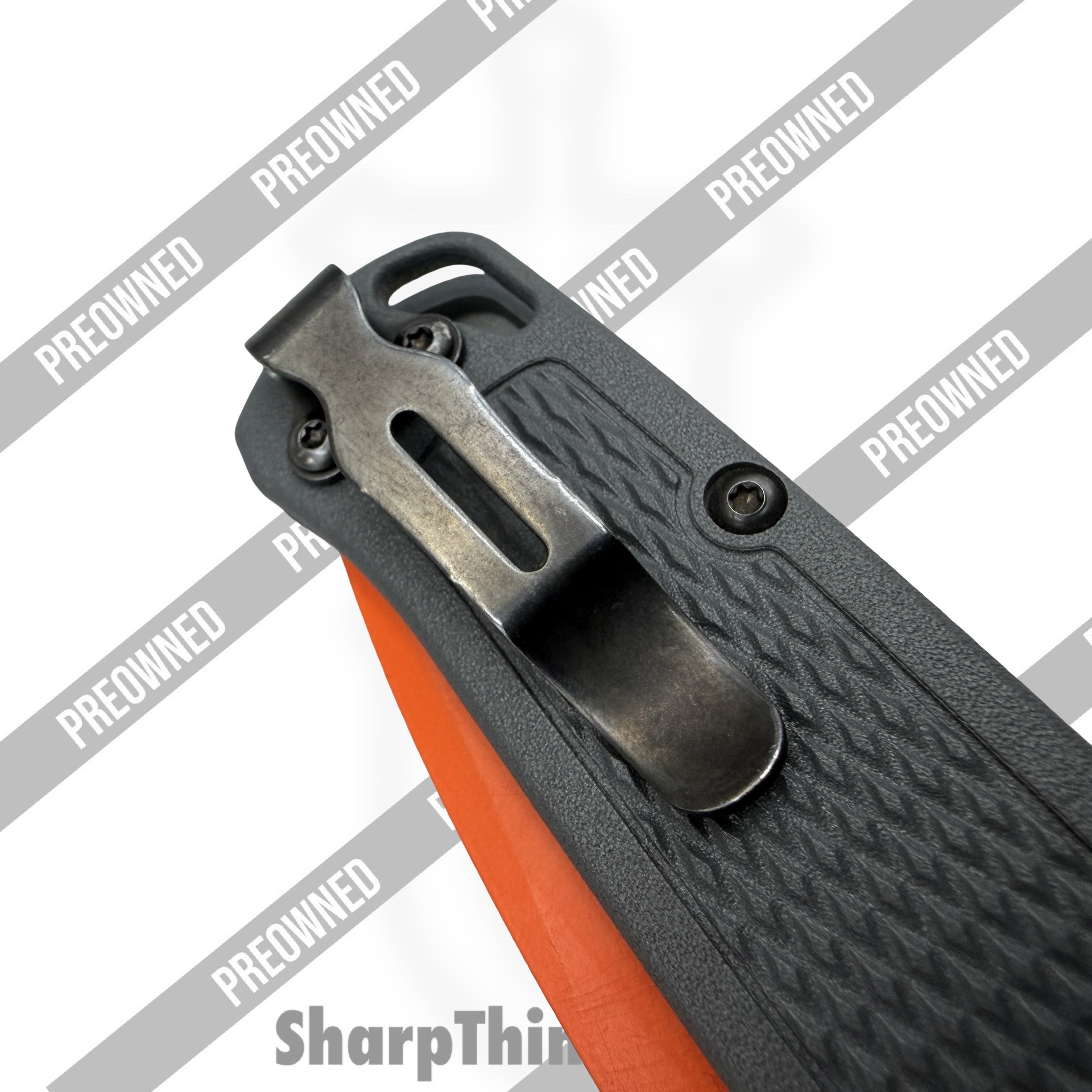 Benchmade - POBB-29 - Preowned Bugout BassPro/Cabelas Excl. 535OR-2103 - Folding Knife - S30V Orange Cerakote Drop Point - Polymer - Grey - Image 4