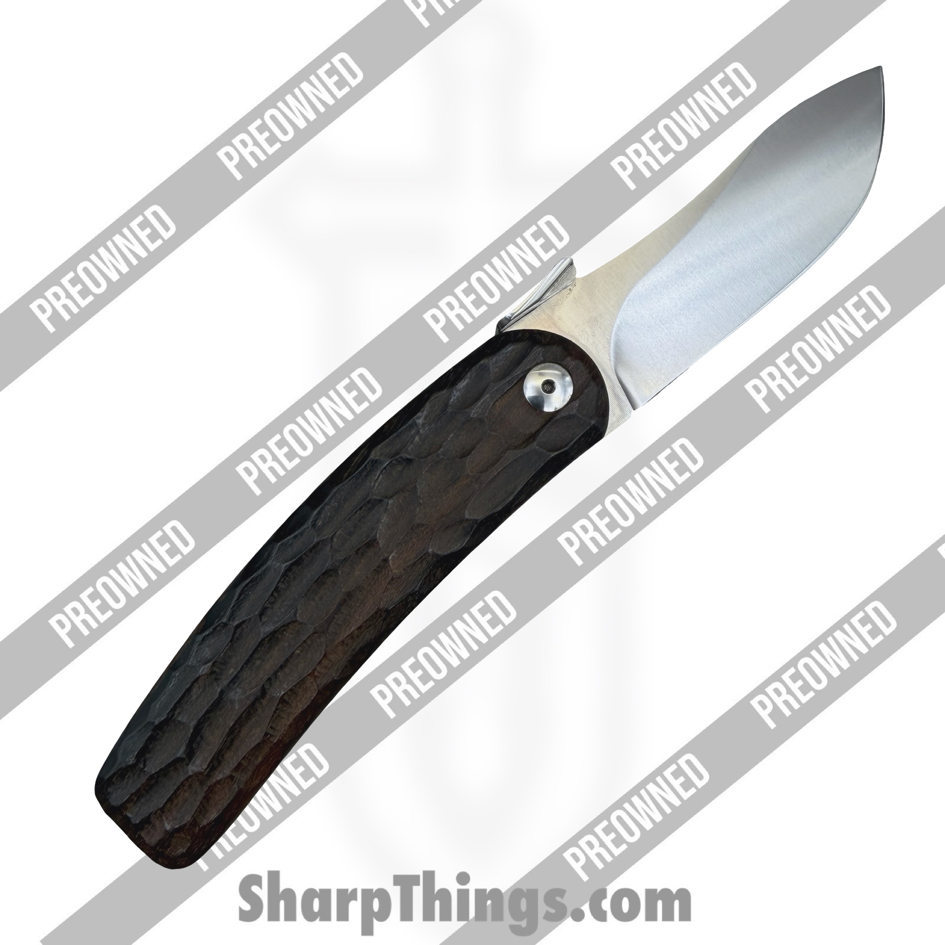 Fox Knives - POBB-30 - Preowned FX-R10 - Folding Knife - N690 Polished Satin Drop Point - Zircote Wood - Brown - Image 2