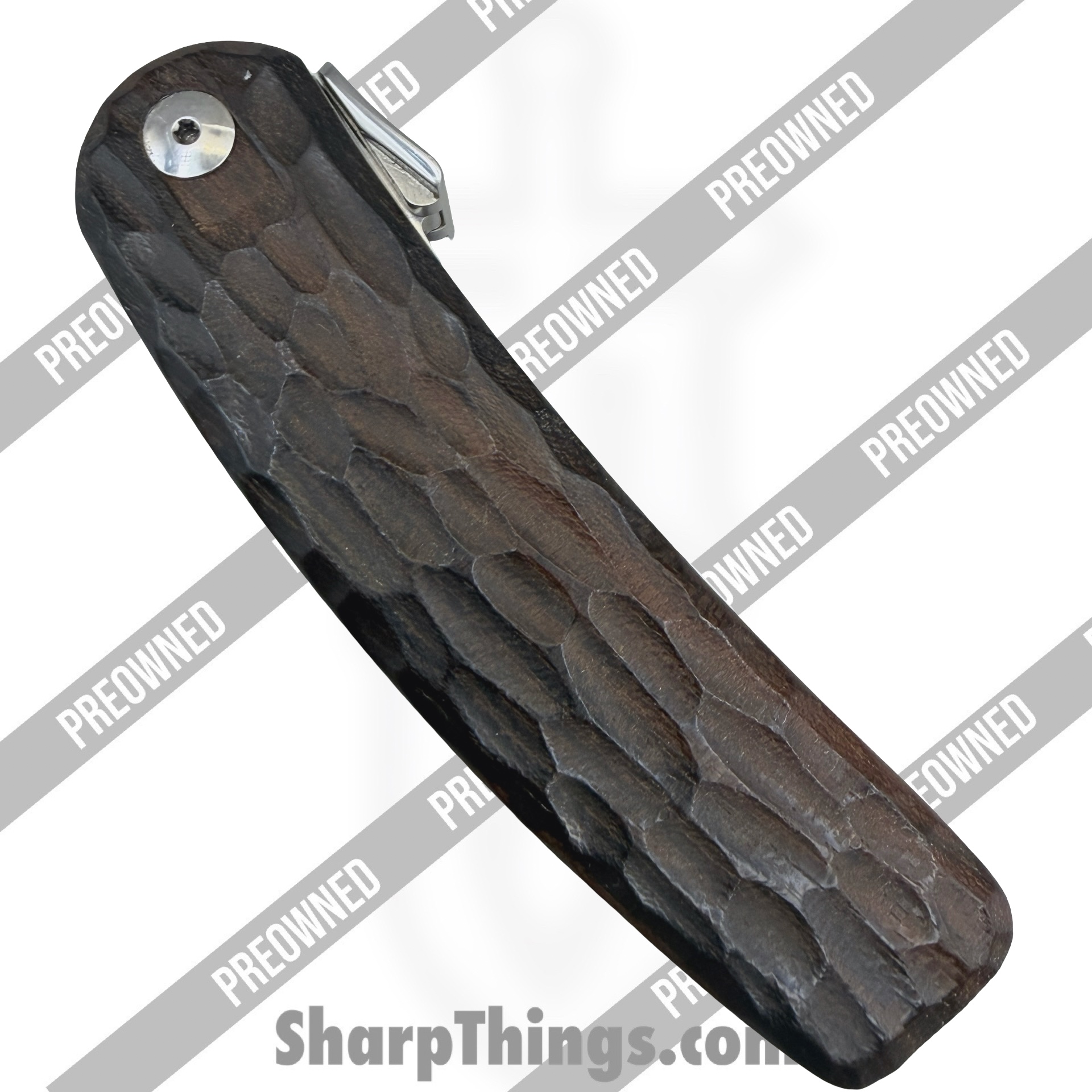 Fox Knives - POBB-30 - Preowned FX-R10 - Folding Knife - N690 Polished Satin Drop Point - Zircote Wood - Brown - Image 4