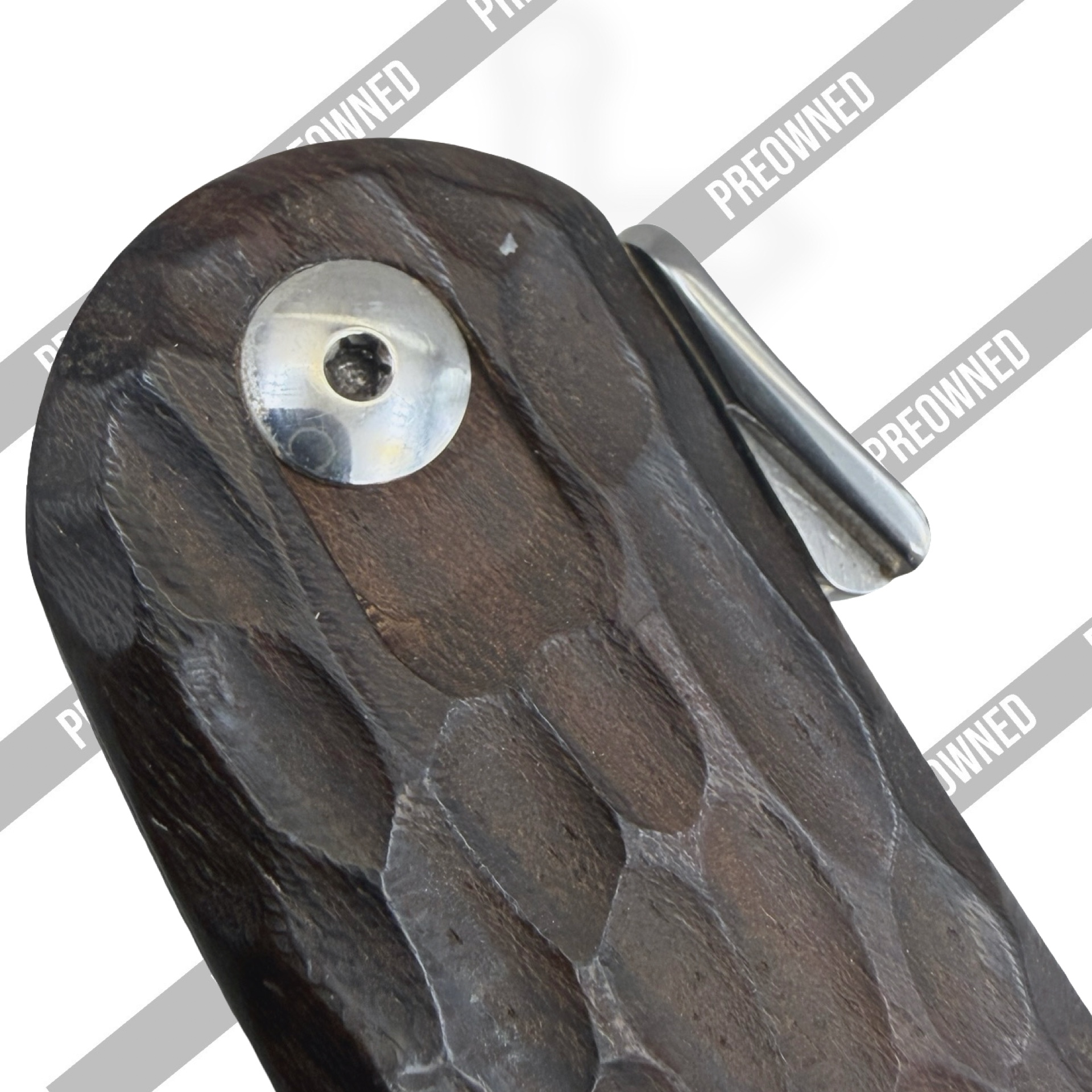Fox Knives - POBB-30 - Preowned FX-R10 - Folding Knife - N690 Polished Satin Drop Point - Zircote Wood - Brown - Image 7