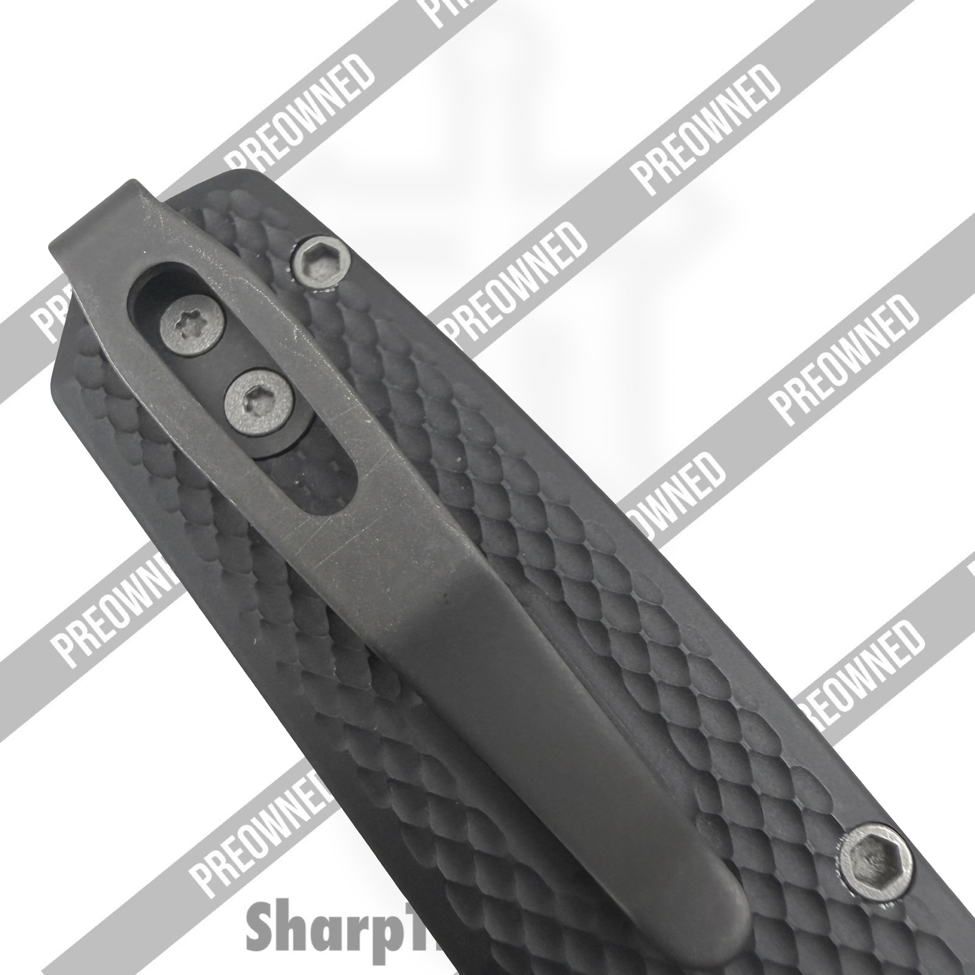 Protech - POBB-40 - Preowned Runt 5 RT R5205 - Automatic Knife - 20CV Stonewash Reverse Tanto - Aluminum - Black - Image 7