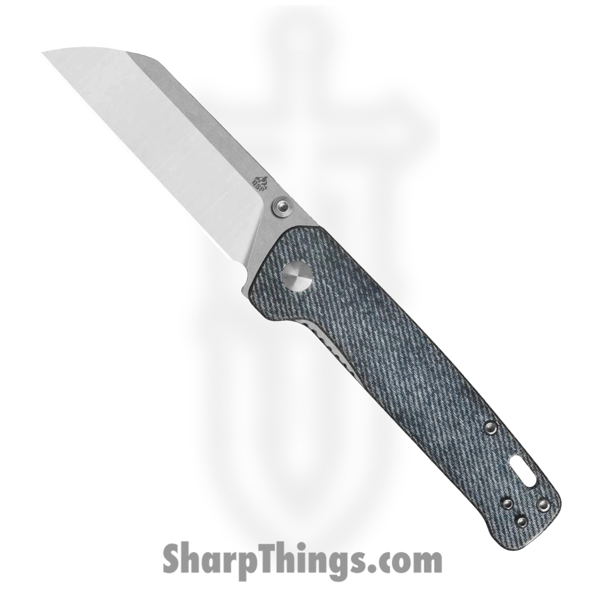 QSP - QS130V2B1 - Penguin V2 - Folding Knife - D2 Two Tone Sheepsfoot - Denim Micarta - Blue