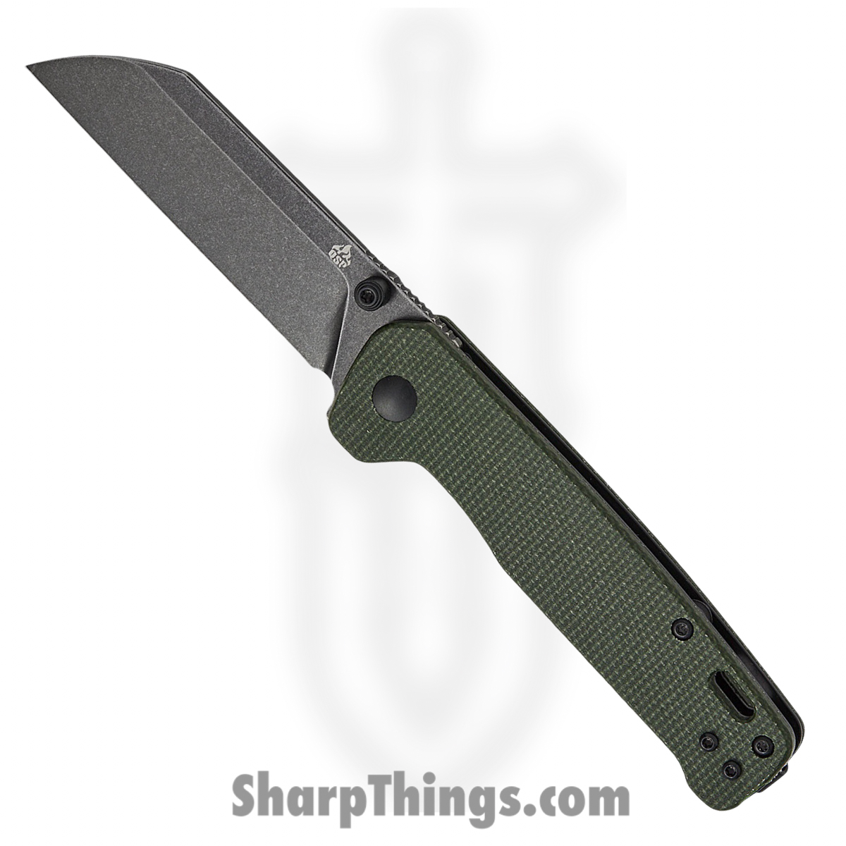 QSP - QS130V2C2 - Penguin V2 - Folding Knife - D2 Stonewash Sheepsfoot - Micarta - Green