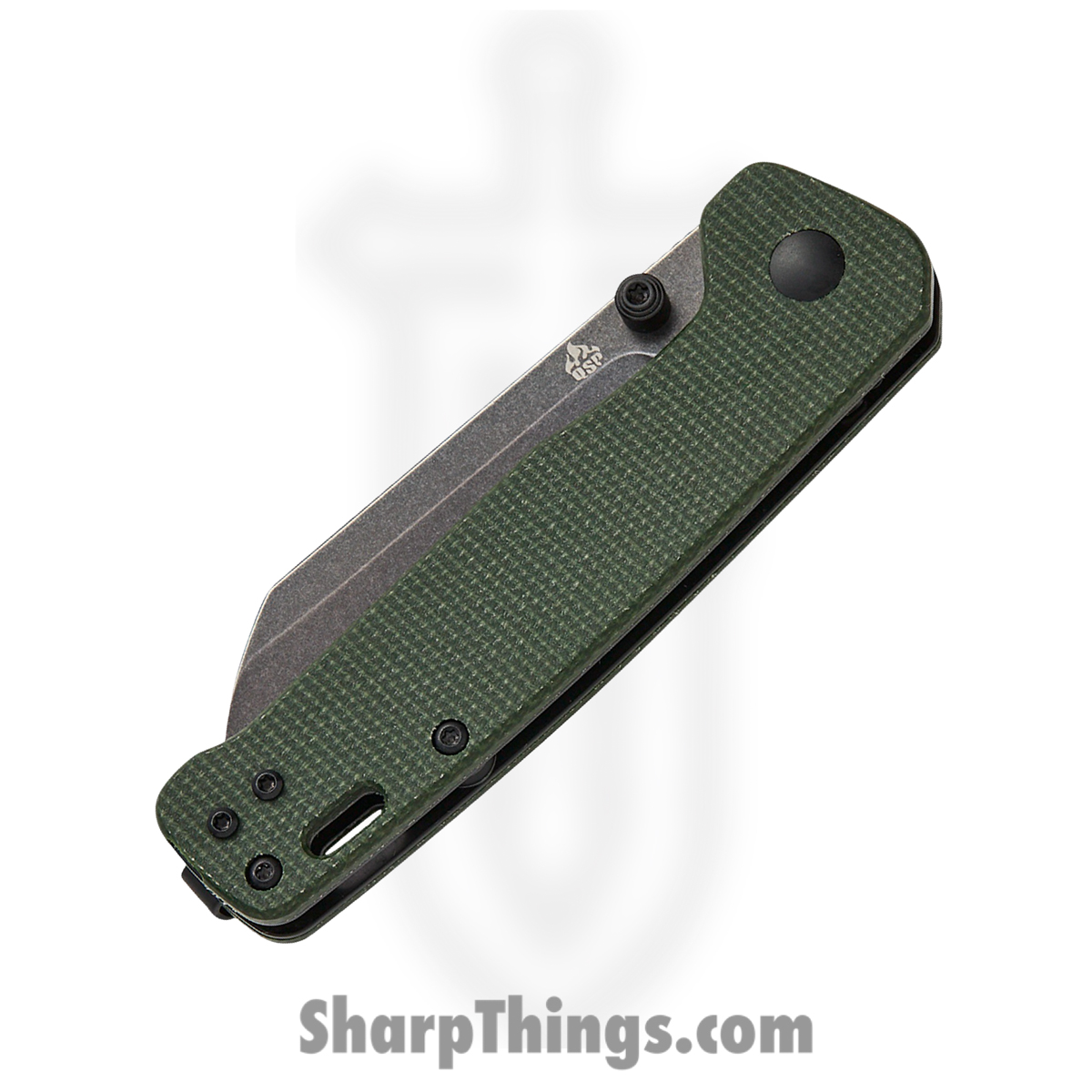 QSP - QS130V2C2 - Penguin V2 - Folding Knife - D2 Stonewash Sheepsfoot - Micarta - Green - Image 3