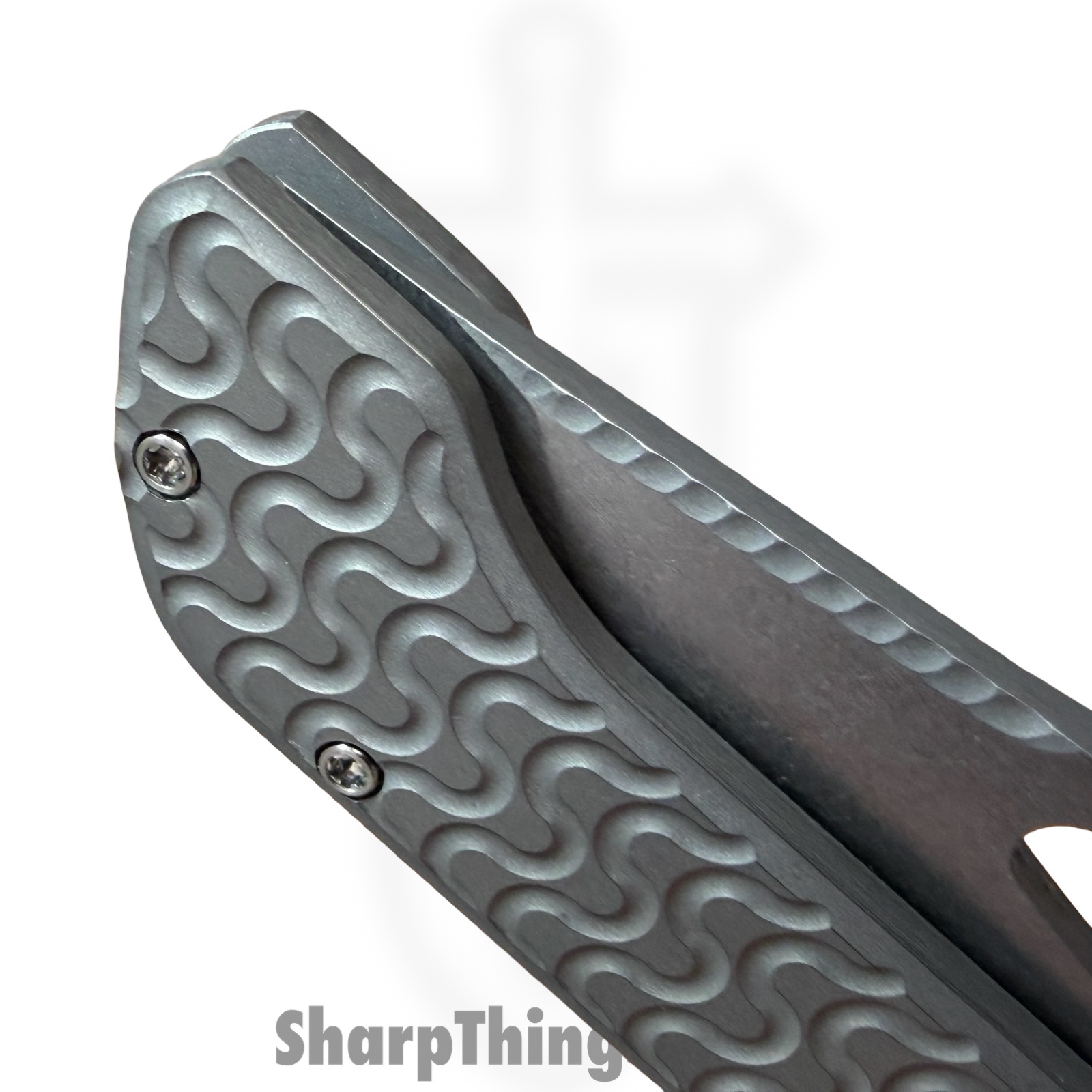 Simeon - SCKRINOA826 - Rhinox Ramen Milling - Folding Knife - S35VN Stonewash Tanto - Titanium - Natural - Image 8