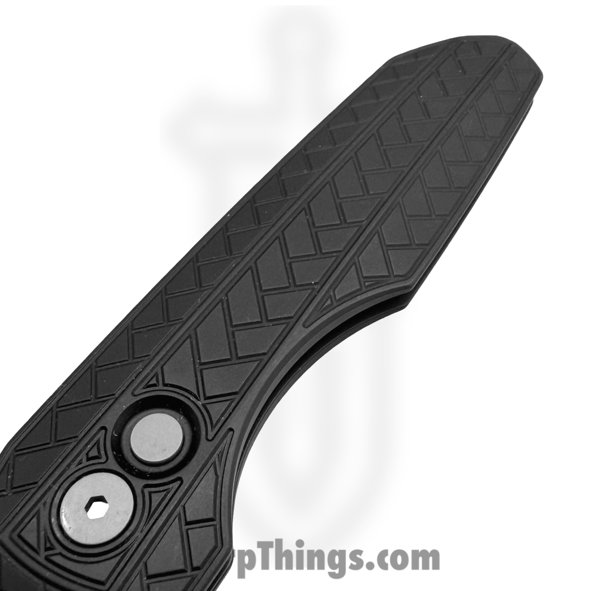 ProTech - VERO2105 MM - Vero Synapse 2 - Automatic Knife - MagnaMax Stonewash Spear Point - Herringbone Aluminum - Black - Image 3