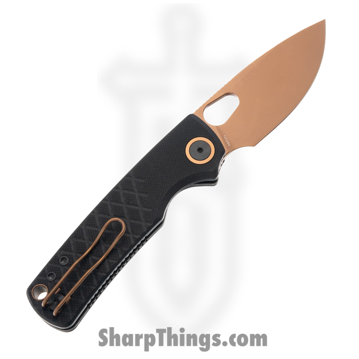 Vosteed - VOSA2622 - Porcupine - Folding Knife - 14C28N Coated Drop Point - G10 - Black - Image 2